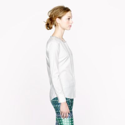 Collection jeweled-collar top