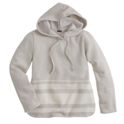 Engineered-stripe hoodie