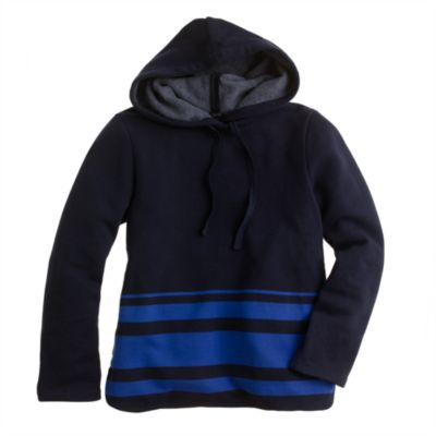 Engineered-stripe hoodie