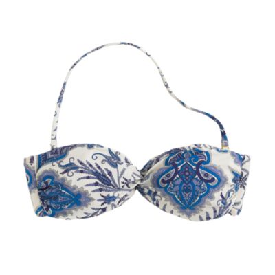 Liberty bandeau top in Lord Paisley