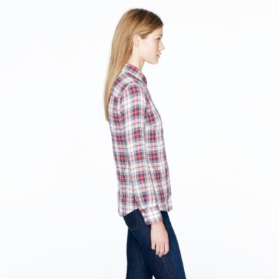 Perfect shirt in ivory tartan