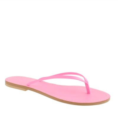 Leather capri sandals with colored footbed