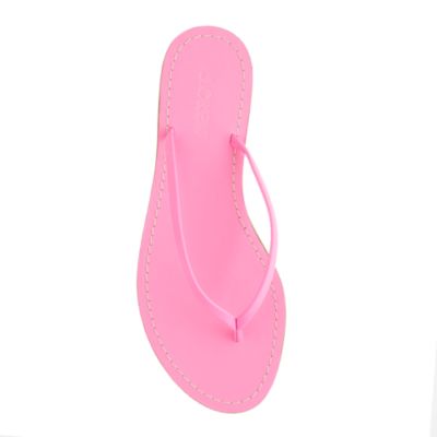Leather capri sandals with colored footbed