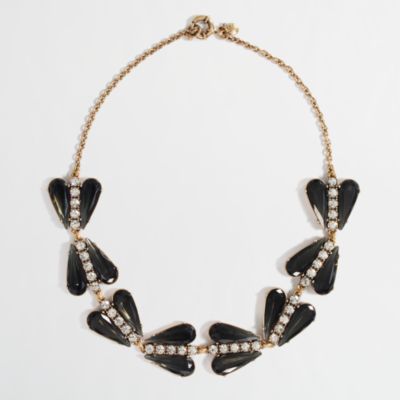 Factory dotted crystal heart necklace