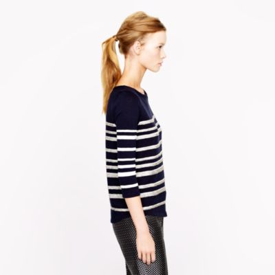 Three-quarter sleeved beaded top
