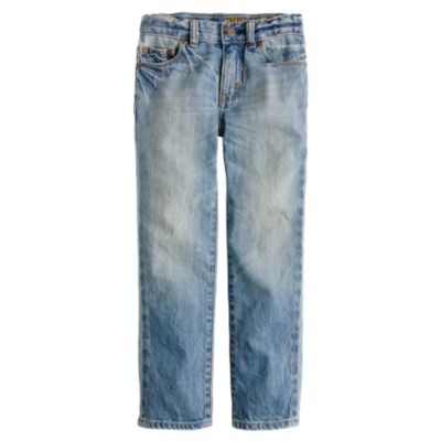 Boys' slim jean in bleach out wash
