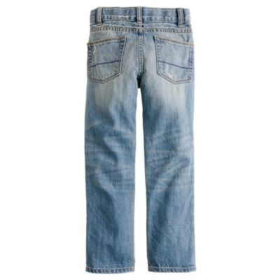 Boys' slim jean in bleach out wash