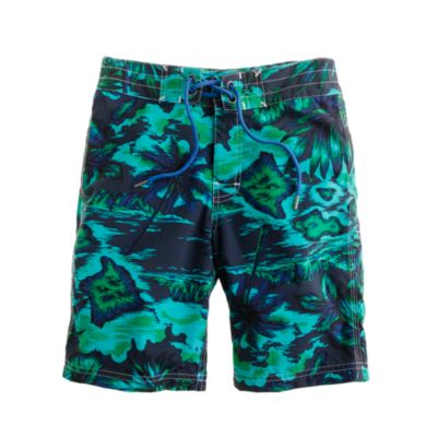 Boys' floral Hawaiian vista board shorts
