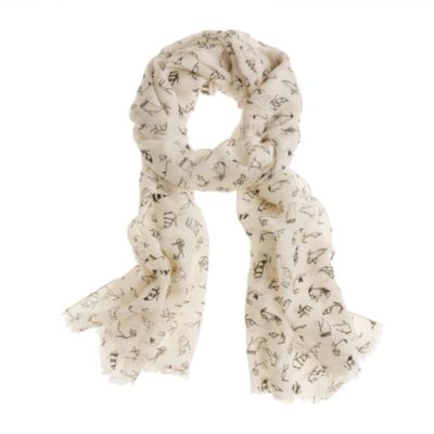 Shoe-sketch scarf