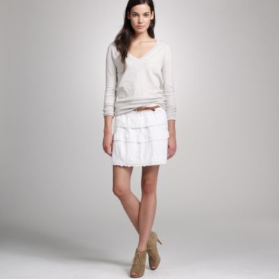 Lace dobby skirt