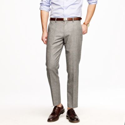 Ludlow classic suit pant in Prince of Wales check Italian wool flannel