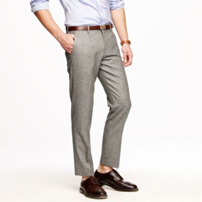 Ludlow classic suit pant in Prince of Wales check Italian wool flannel