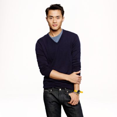 Cotton V-neck sweater