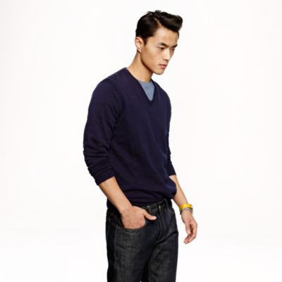 Cotton V-neck sweater