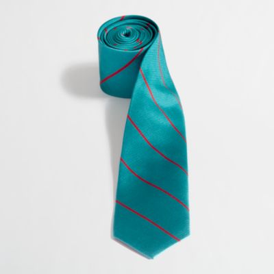 Factory fine-stripe tie