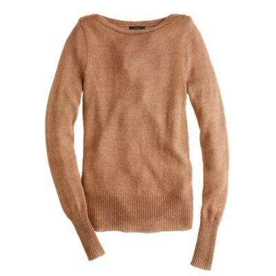 Buttoned boatneck sweater