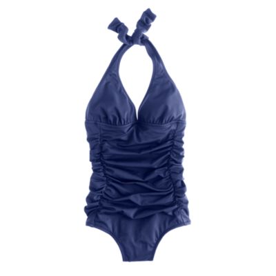 Padded ruched halter tank