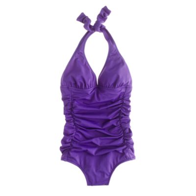 Padded ruched halter tank