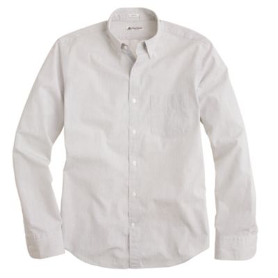 Slim Thomas Mason&reg; fabric button-down shirt in Andrews stripe