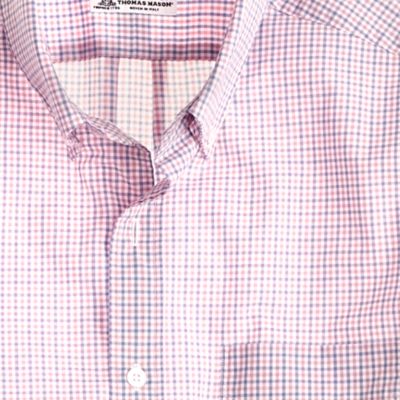 Slim Thomas Mason&reg; for J.Crew shirt in peppermint tattersall