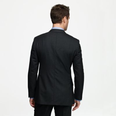 Ludlow suit jacket with double vent in pinstripe Italian wool