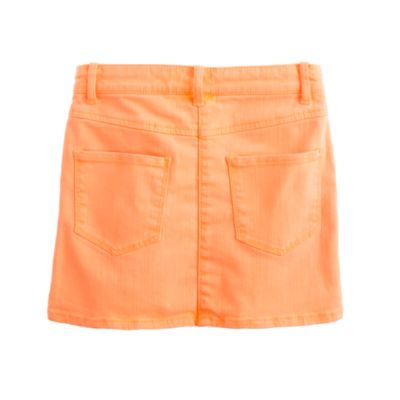 Girls' garment-dyed denim mini