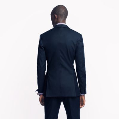 Ludlow suit jacket with double vent in Italian cotton piqu&eacute;