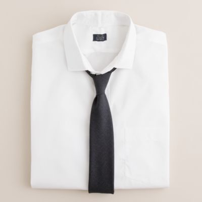  White Dress on Spread Collar Dress Shirt In White   Neck And Sleeve Dress Shirts