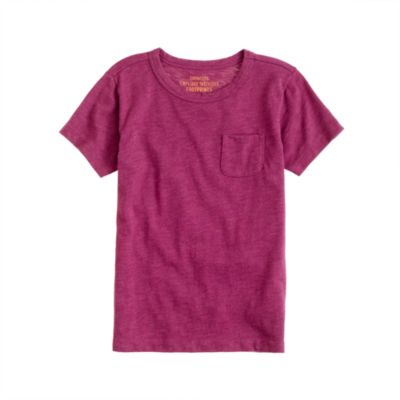 Boys' slub pocket tee
