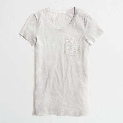 Factory sequin pocket tee