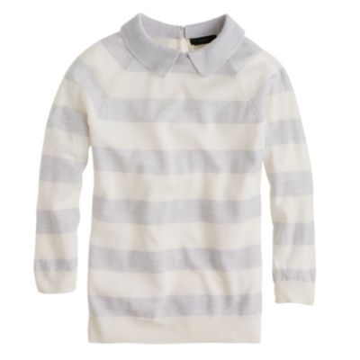 Peter Pan merino sweater in stripe