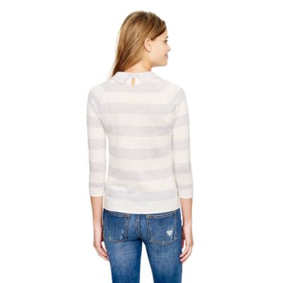 Peter Pan merino sweater in stripe