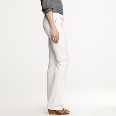 Bootcut jean in white denim