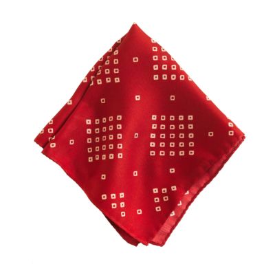 Silk diamond pocket square