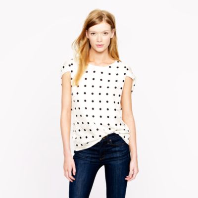 Collection silk dot top