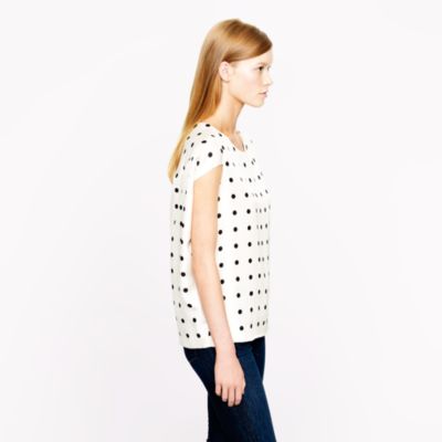 Collection silk dot top