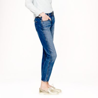 Cropped vintage straight jean in Walloon wash