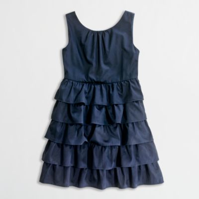 Factory girls' ruffle party dress