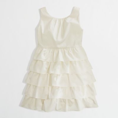 Factory girls' ruffle party dress
