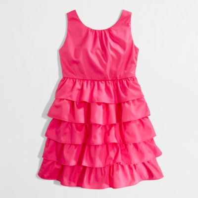Factory girls' ruffle party dress