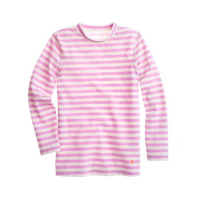 Girls' rash guard in stripe