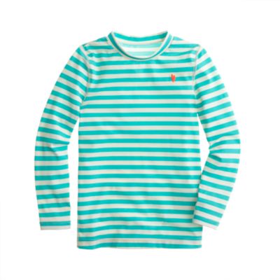 Girls' rash guard in stripe