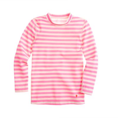 Girls' rash guard in stripe