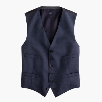 Ludlow suit vest in Italian worsted wool
