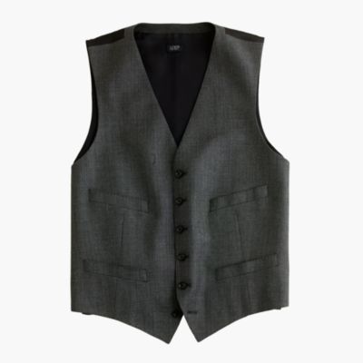 Ludlow suit vest in Italian worsted wool