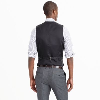 Ludlow suit vest in Italian worsted wool