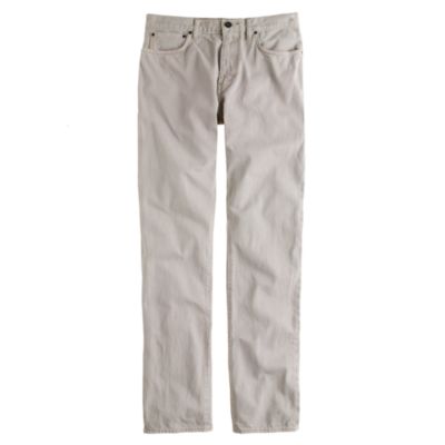 Vintage slim straight-fit jean in ash grey garment dye