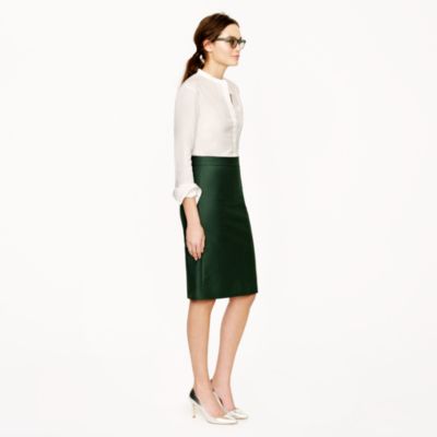 No. 2 pencil skirt in double-serge cotton