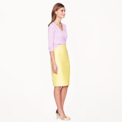 No. 2 pencil skirt in double-serge cotton