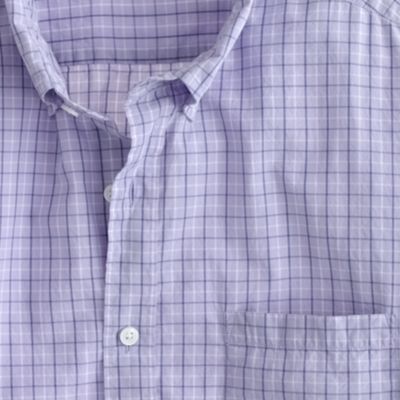Tall Secret Wash lightweight shirt in Adams tattersall